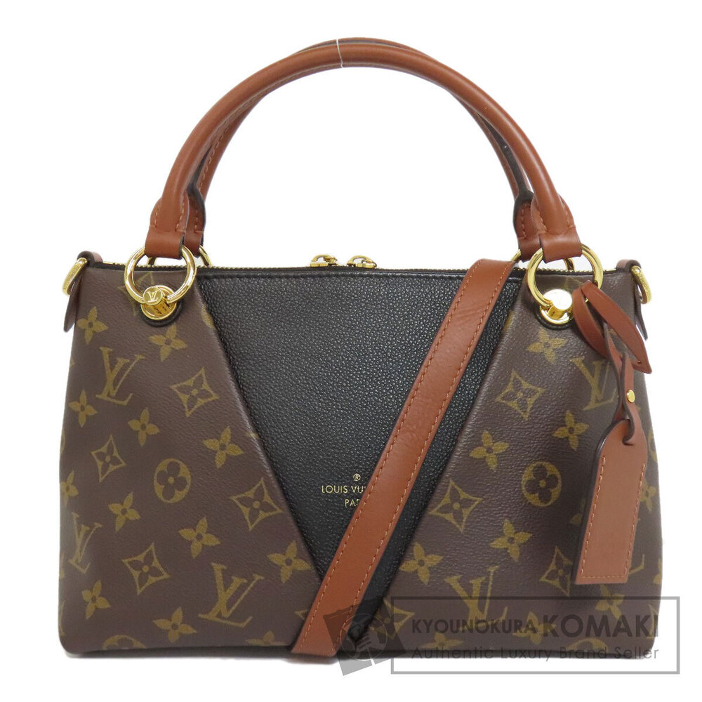 Louis Vuitton V Tote Handbag Monogram Canvas
